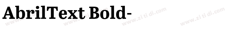 AbrilText Bold字体转换 AbrilText Bold字体转换